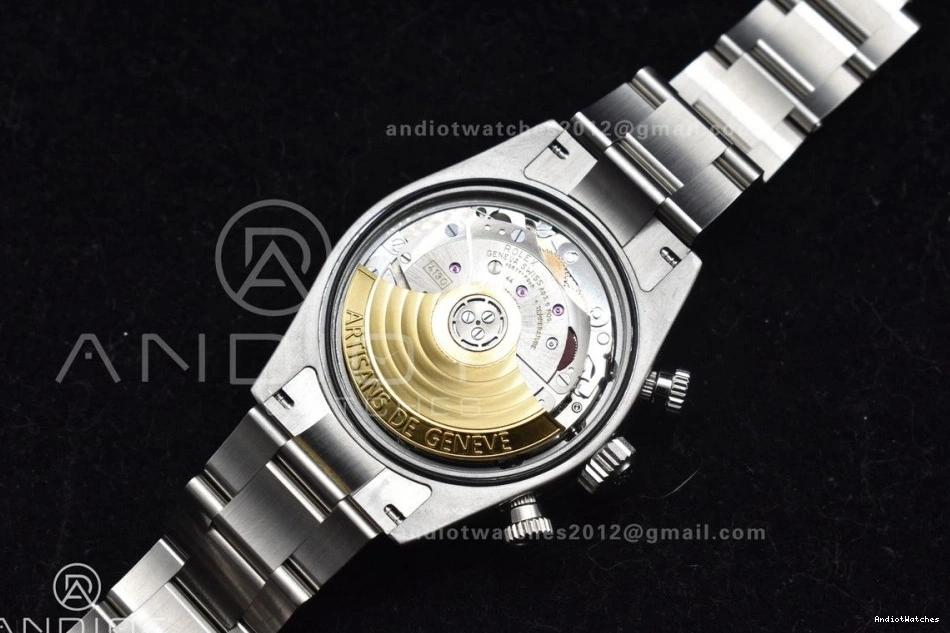 White Best Refined ADGF Bracelet Dial Daytona SS on A Green Edition 827 SS 0126